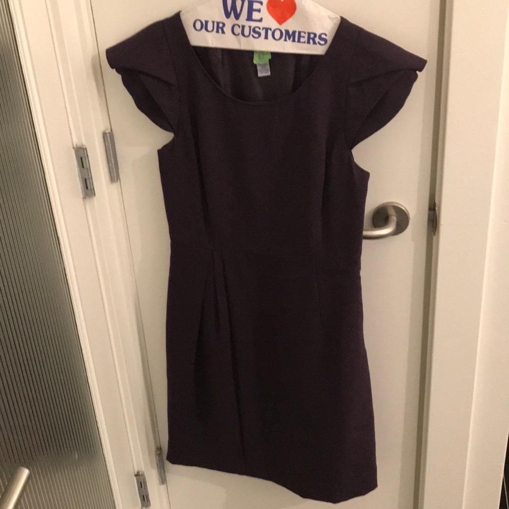 Jcrew suiting dress in eggplant